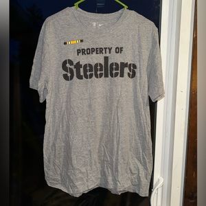 Pittsburgh Steelers Nike Men's Gray Sideline Property Of Facility T-Shirt large